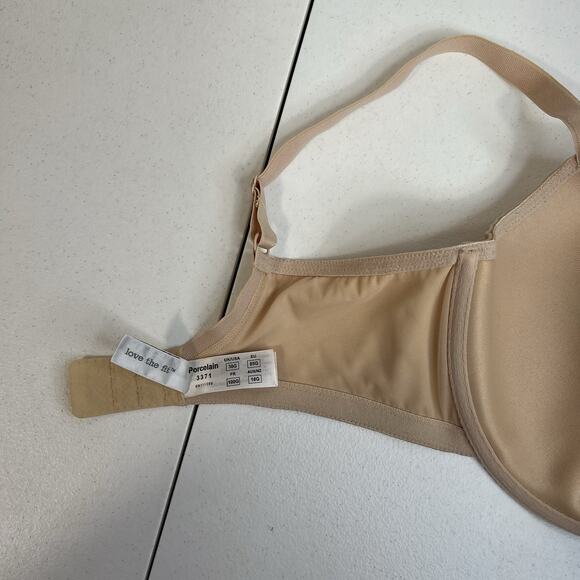 Panache 38G Porcelain Plunge Bra Seamless T-shirt Underwire Lightly Lined 3371 - Picture 12 of 16